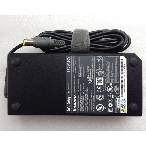 New Genuine Lenovo ThinkPad W520 W530 AC Power Adapter Charger 45N0113 0A36227 170W - LaptopParts.ca
