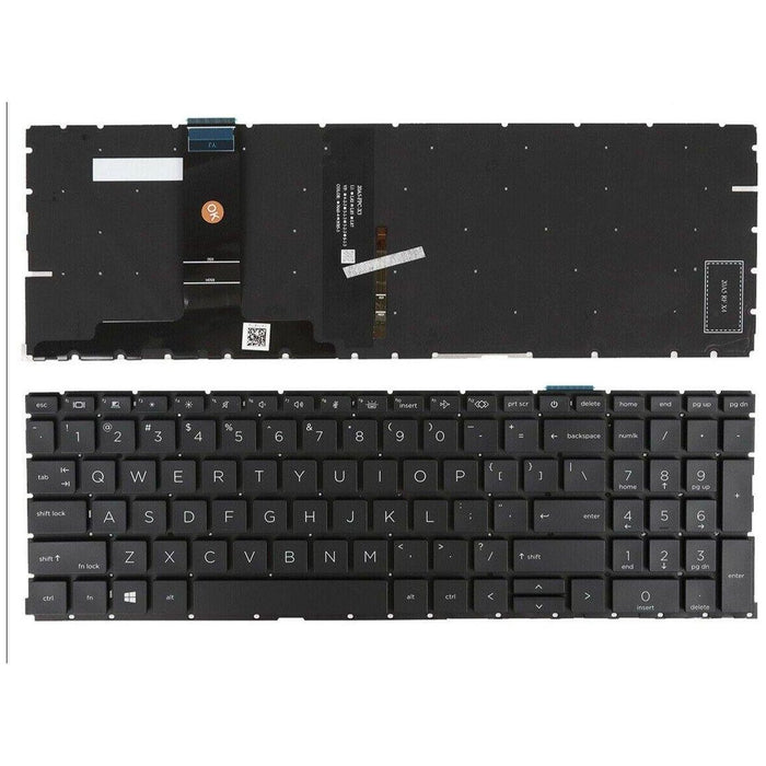 New HP ProBook 450 G8 455 G8 Series US Keyboard Black no frame Backlit M21742-001 HSN-Q27C-5