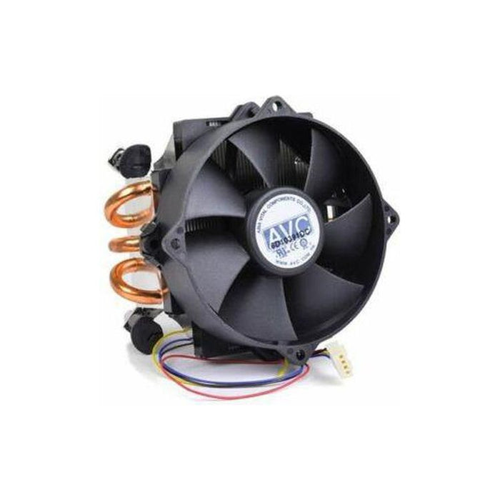 New AVC LGA775 CPU Fan Cooler Heavy Duty Heatsink Copper Pipes Base Z9U740P009