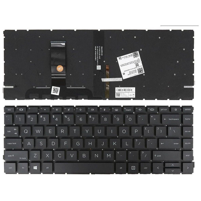New HP ProBook 440 G8 445 G8 Keyboard US Black no frame Backlit M23769-001