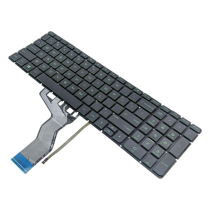 New HP Pavilion 15-AK Series English US black Green Keyboard Backlit