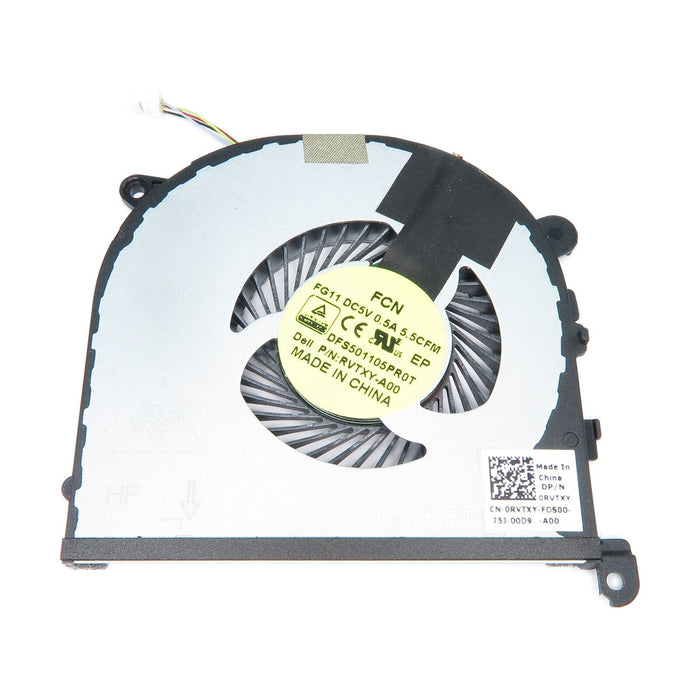 New Dell Precision 15 5510 XPS 15 9550 Left-Side CPU Cooling Fan RVTXY